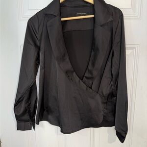 Banana Republic Charcoal Satin Jacket